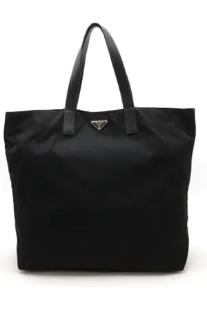 Prada Pre-owned, Dame, Sort, ONE SIZE, Nylon, Pre-owned Canvas prada-tasker