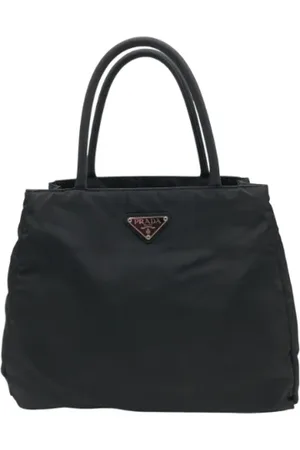 Prada Pre-owned, Dame, Sort, ONE SIZE, Nylon, Pre-owned Canvas totes
