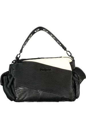 Desigual Taske, Dame, Sort, ONE SIZE, Uld, Sort damehåndtaske med aftageligt håndtag og justerbar rem