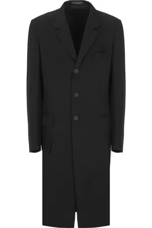 YOHJI YAMAMOTO Frakke, Herre, Sort, L, Sorte Frakker til Mænd