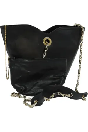 Céline Pre-owned, Dame, Sort, ONE SIZE, Uld, Pre-owned Laeder celine-tasker