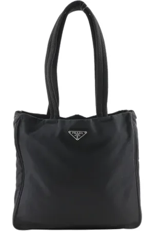 Prada Pre-owned, Dame, Sort, ONE SIZE, Nylon, Pre-owned Canvas totes