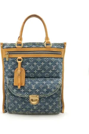 LOUIS VUITTON Pre-owned, Dame, Blå, ONE SIZE, Denim, Pre-owned Denim totes