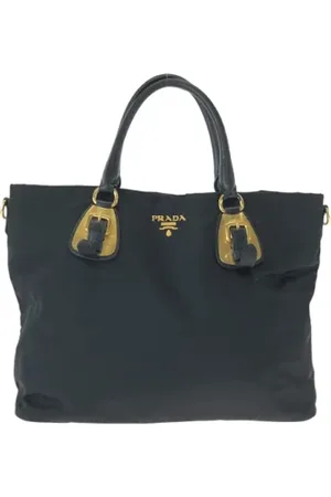 Prada Pre-owned, Dame, Sort, ONE SIZE, Nylon, Pre-owned Canvas totes