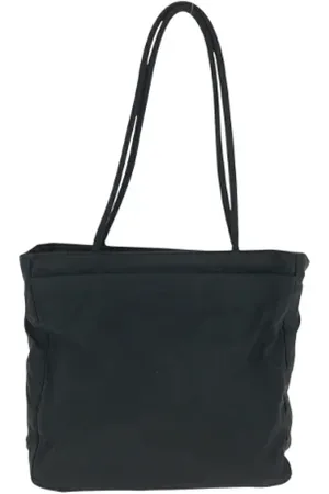 Prada Pre-owned, Dame, Sort, ONE SIZE, Nylon, Pre-owned Canvas totes