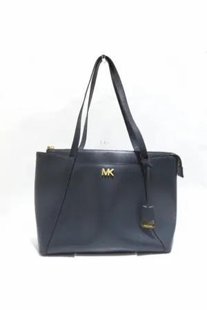Michael Kors Pre-owned, Dame, Blå, ONE SIZE, Uld, Pre-owned Laeder totes
