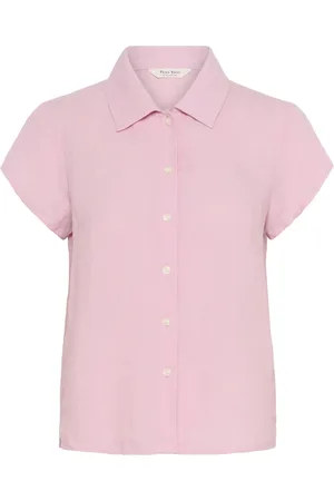 Part Two Bluser & Skjorter, Dame, Lyserød, 4XL, Nectar Kortærmet Bluse