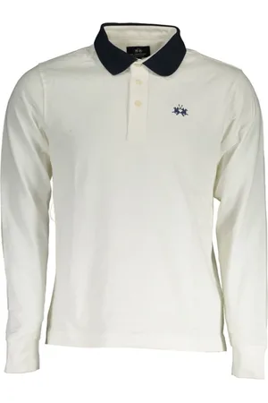 La Martina Top, Herre, Hvid, XL, Bomuld, Hvid Bomuld Herre Polo Skjorte