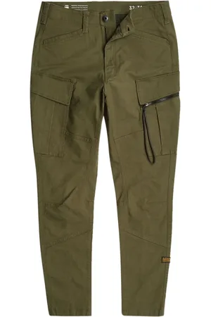 G-Star Bukser, Herre, Grøn, W34 L32, Bomuld, Cargo 2.0 Zip Pocket 3D Bukser