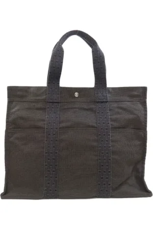 Hermès Pre-owned, Dame, Grå, ONE SIZE, Tyl, Pre-owned canvas håndtasker