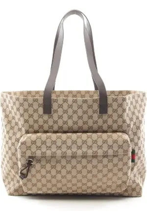 Gucci Pre-owned, Dame, , ONE SIZE, Uld, Pre-owned Canvas totes