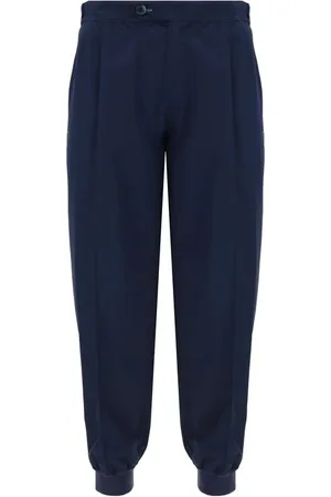 Brunello Cucinelli Bukser, Herre, Blå, L, Elegante Bukser med Ikonisk Monogram