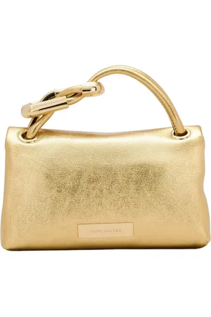 Marc Jacobs Taske, Dame, Gul, ONE SIZE, Læder, Metallic Micro Dual Taske