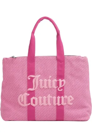 Juicy Couture Taske, Dame, Lyserød, ONE SIZE, Uld, Stilfuld Daisy Cotton Woven Shopper Taske
