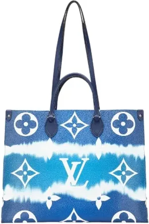 LOUIS VUITTON Pre-owned, Dame, Blå, ONE SIZE, Uld, Pre-owned Canvas totes