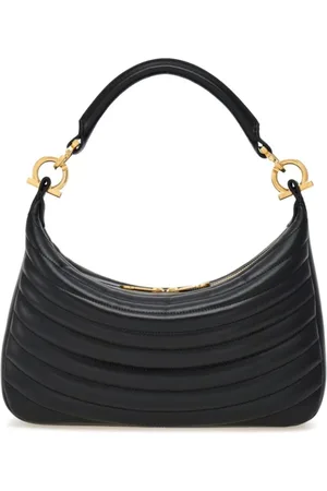Salvatore Ferragamo Taske, Dame, Sort, ONE SIZE, Uld, Stilfulde Tasker Samling