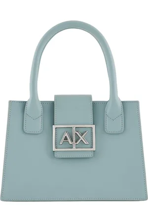 Armani Exchange Taske, Dame, Blå, ONE SIZE, Uld, Blå håndtaske med aftagelig skulderrem