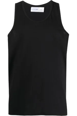 Comme des Garçons Top, Herre, Sort, XL, Bomuld, Luksus Sort Tanktop