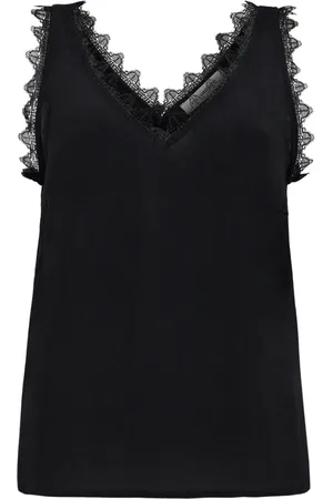 Co`Couture Top, Dame, Sort, XS, Uld, Sort Blonde Singlet Top