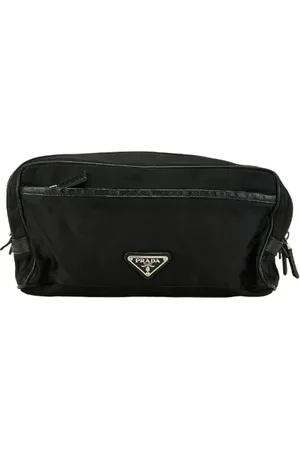 Prada Pre-owned, Dame, Sort, ONE SIZE, Nylon, Pre-owned Canvas clutches