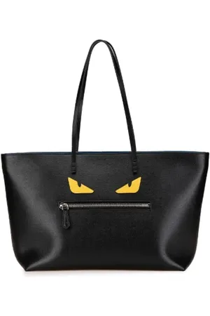 Fendi Pre-owned, Dame, Sort, ONE SIZE, Tyl, Pre-owned Laeder fendi-tasker