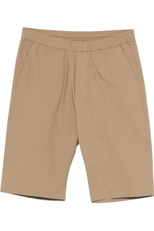 BARENA Shorts, Herre, , M, Bomuld, Knelængde poplin Bermuda shorts med elastisk talje