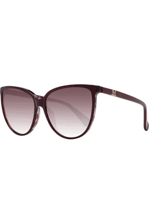 Max Mara Tilbehør, Dame, Brun, ONE SIZE, Uld, Burgunder Butterfly Solbriller