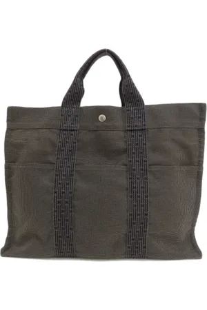 Hermès Pre-owned, Dame, Brun, ONE SIZE, Tyl, Pre-owned canvas håndtasker