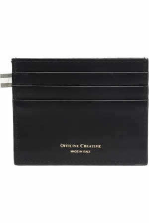 Officine creative Tilbehør, Herre, Sort, ONE SIZE, Uld, Stilfuldt Kortholder Pung