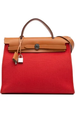 Hermès Pre-owned, Dame, Rød, ONE SIZE, Uld, Pre-owned canvas håndtasker
