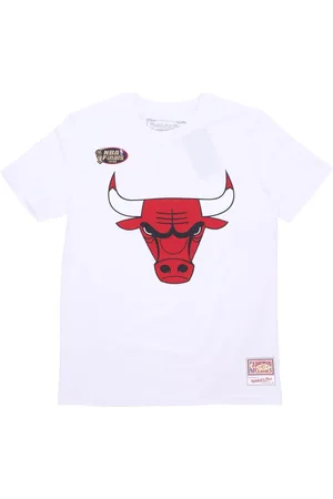 Mitchell & Ness Top, Herre, Hvid, M, Bomuld, Chicago Bulls NBA Tee Hardwood Classics