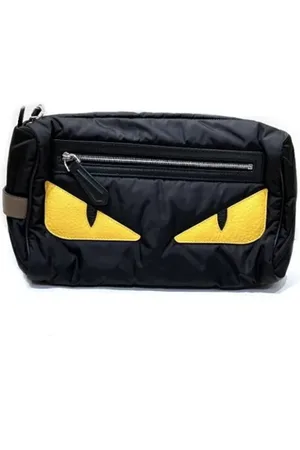 Fendi Pre-owned, Dame, Sort, ONE SIZE, Nylon, Pre-owned nylon fendi-tasker