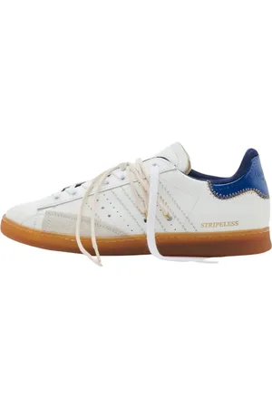 Hidnander Sko, Herre, Hvid, 40 EU, Læder, Hvide lædersneakers med ruskindindsatser