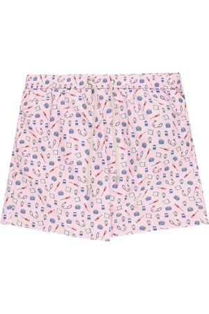 MC2 SAINT BARTH Badetøj, Herre, Lyserød, M, Rosa Badebukser med Doctor Job Print
