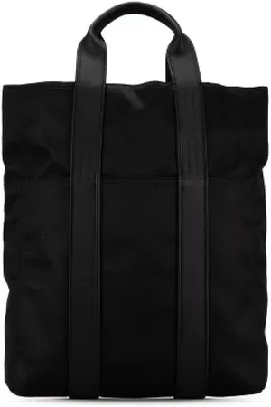 Hermès Pre-owned, Dame, Sort, ONE SIZE, Tyl, Pre-owned Canvas totes