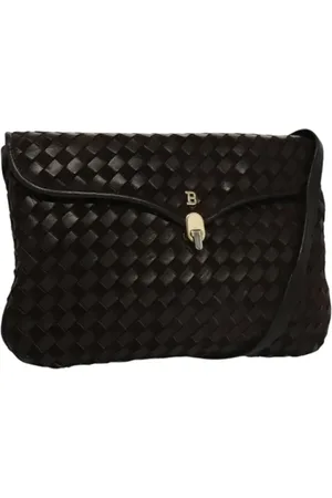 Bally Pre-owned, Dame, Brun, ONE SIZE, Uld, Pre-owned Ruskind skuldertasker
