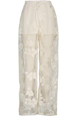 AMELIE & AMELIE Bukser, Dame, Hvid, XL, Offwhite Casual Bukser