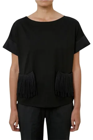 MEIMEIJ Top, Dame, Sort, S, Bomuld, Sort T-shirt 100% bomuld