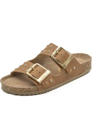 Colors of California Sko, Dame, Brun, 36 EU, Læder, Dame Bio501 Sandaler Forår/Sommer Kollektion