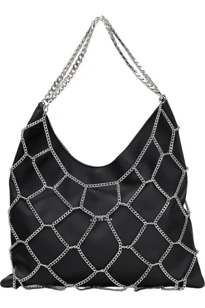 John Richmond Taske, Dame, Sort, ONE SIZE, Uld, Sort Kæde Shopper Taske