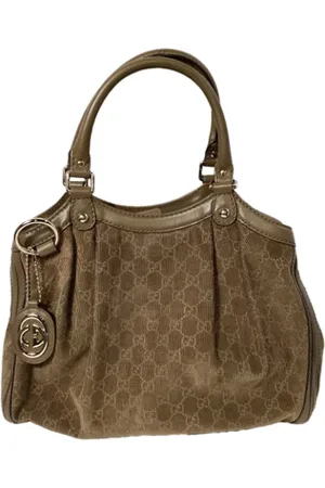 Gucci Pre-owned, Dame, Brun, ONE SIZE, Uld, Pre-owned Laeder gucci-tasker