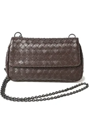 Bottega Veneta Pre-owned, Dame, Brun, ONE SIZE, Uld, Pre-owned Laeder crossbody-tasker