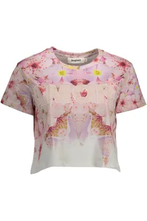 Desigual Top, Dame, Lyserød, M, Bomuld, Bomuld Kvinder Top