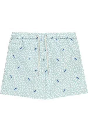 MC2 SAINT BARTH Badetøj, Herre, Grøn, M, Uld, Grøn Seahorse Mønster Trunks