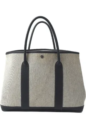 Hermès Pre-owned, Dame, Grå, ONE SIZE, Tyl, Pre-owned canvas håndtasker