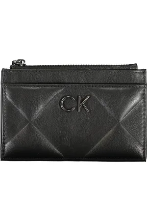 Calvin Klein Tilbehør, Dame, Sort, ONE SIZE, Polyester, Sort Damepung med Lynlås Lukning