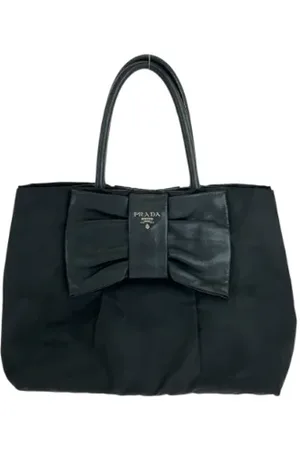 Prada Pre-owned, Dame, Sort, ONE SIZE, Nylon, Pre-owned Canvas totes