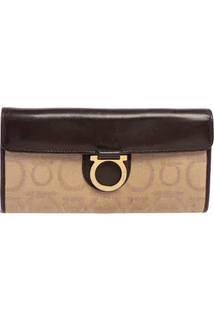 Salvatore Ferragamo Pre-owned, Dame, , ONE SIZE, Uld, Pre-owned Canvas punge