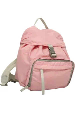 Prada Pre-owned, Dame, Lyserød, ONE SIZE, Nylon, Pre-owned nylon rygsaekke