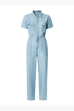 Pepe Jeans Jumpsuits & Playsuits, Dame, Blå, XS, Denim, Denim Kjoler Esmeralda Trendy Casual Look